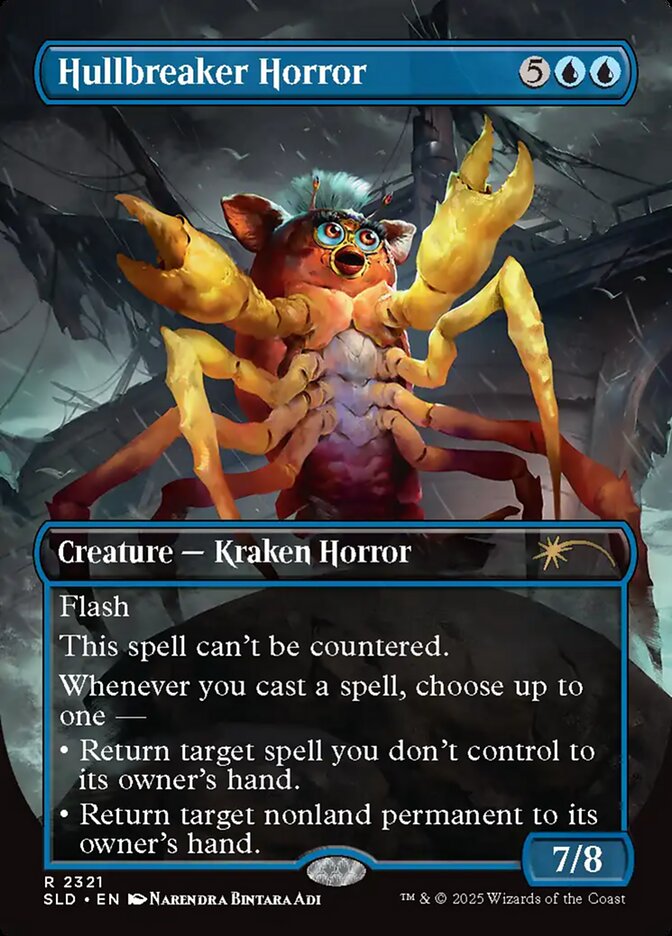 【ENG】【Foil】■ボーダーレス■《船砕きの怪物/Hullbreaker Horror》(2321)[Secret Lair]
