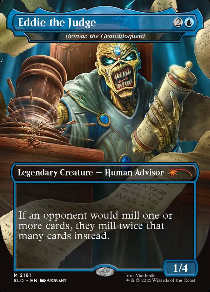 【ENG】【Foil】■ボーダーレス■《文飾衒才のブルバック/Bruvac the Grandiloquent》(2181)[Secret Lair]