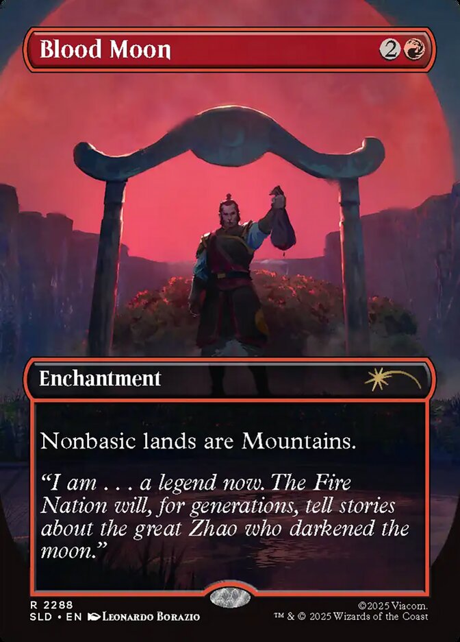【ENG】【Foil】■ボーダーレス■《血染めの月/Blood Moon》(2288)[Secret Lair]