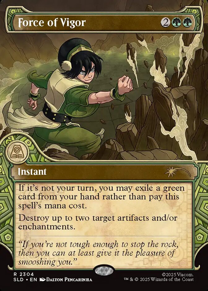 【ENG】【Foil】■ボーダーレス■《活性の力/Force of Vigor》(2304)[Secret Lair]