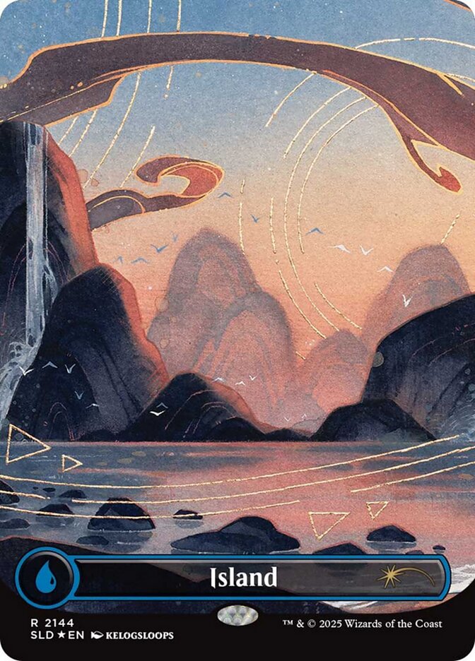 【ENG】【Foil】■ボーダーレス■《島/Island》(2144)[Secret Lair]