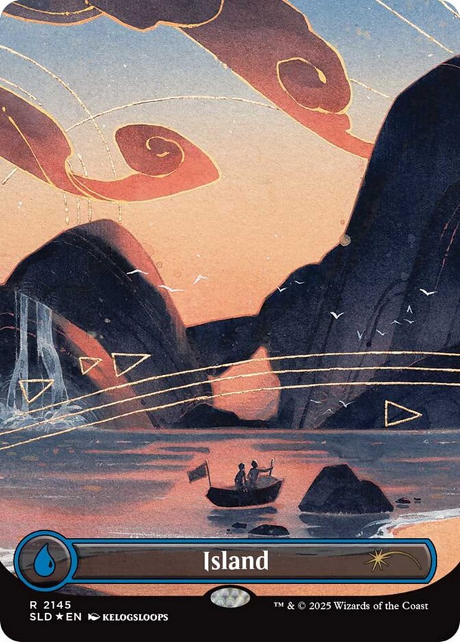 【ENG】【Foil】■ボーダーレス■《島/Island》(2145)[Secret Lair]