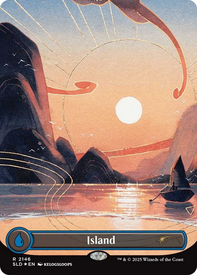 【ENG】【Foil】■ボーダーレス■《島/Island》(2146)[Secret Lair]