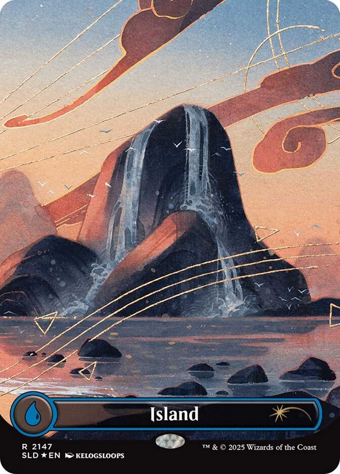【ENG】【Foil】■ボーダーレス■《島/Island》(2147)[Secret Lair]
