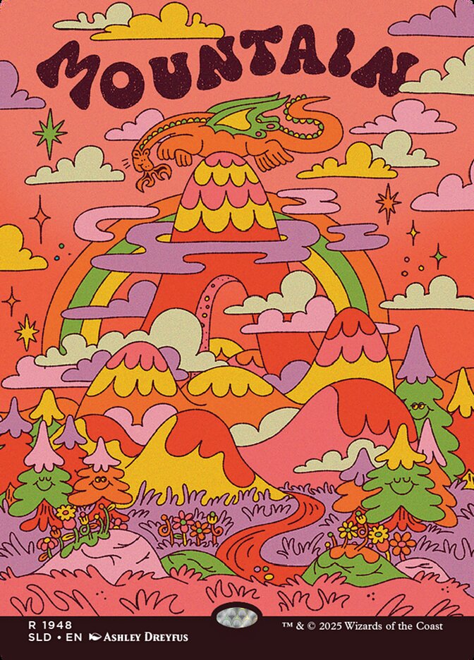 【ENG】【Foil】■ボーダーレス■《山/Mountain》(1948)[Secret Lair]