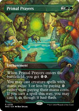 【ENG】【Foil】■ボーダーレス■《原初の祈り/Primal Prayers》[MH3]